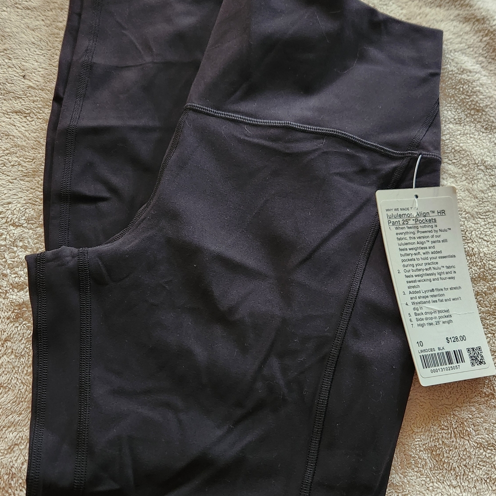 Lululemon Athletica Black Align HR Pants Size 10